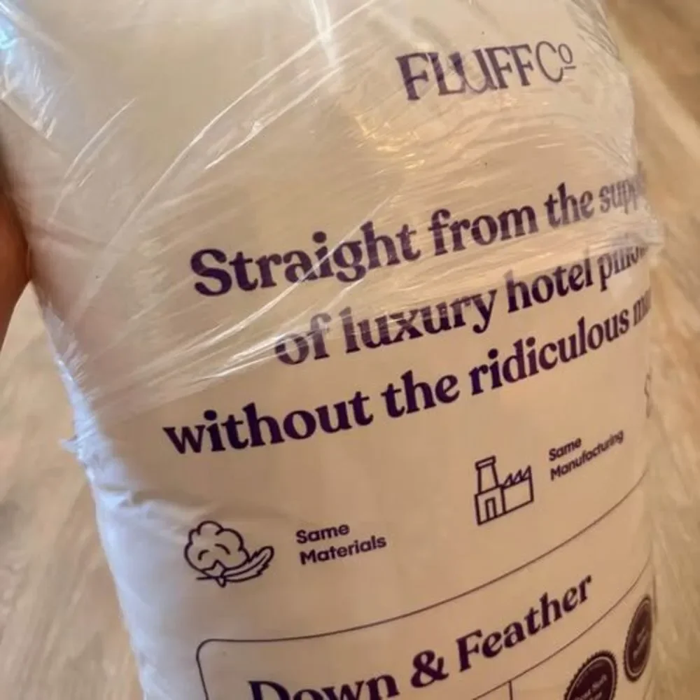 Fluff Co Hotel Down Pillow